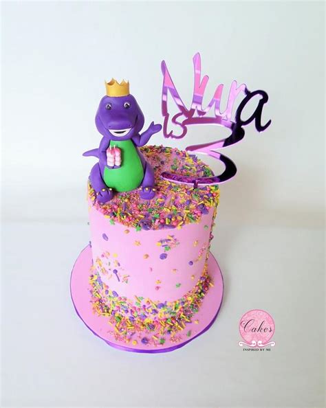 Barney Loves Sprinkles Decorated Cake By Cakes Cakesdecor