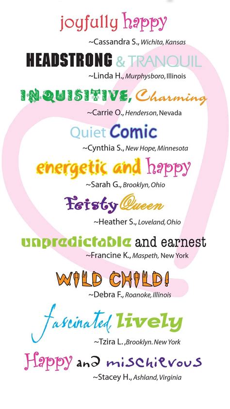 Can you describe your child's personality, using only 2 words ...