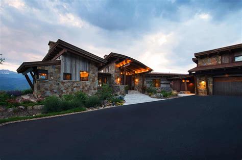 Craftsman Style Home Features Dramatic Backdrop Of The Rocky Mountains