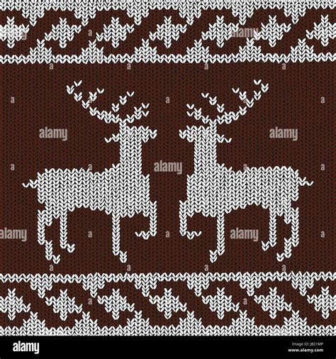 Norwegian Knitting Patterns Stock Photo Alamy