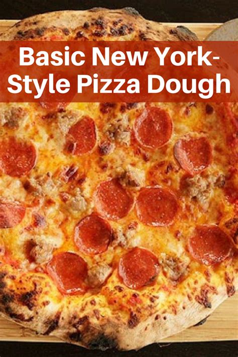 The pizza dough is very dense or heavy and does not rise when cooked. Basic New York-Style Pizza Dough | Recipe in 2020 | New ...