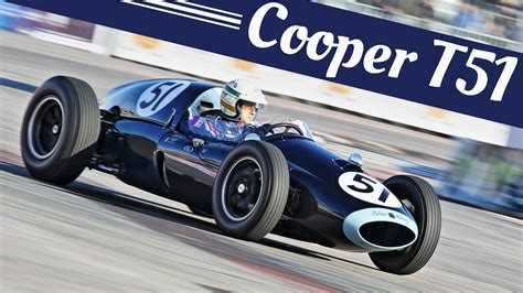 Historic Formula One F1 255hp Cooper Climax T51 Action On Board