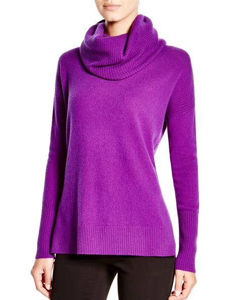 Diane Von Furstenberg Ahiga Cashmere Turtleneck Sweater In Purple Lyst