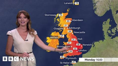 More Hot Weather For Uk In Record Breaking Weekend Bbc News