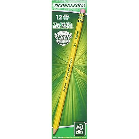 Amazon Com Dixon Ticonderoga Wood Cased 2 HB Pencils Pre Sharpened