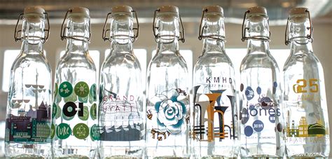 A Beautiful Custom Branded 100 Usa Made Glass Bottle — Love Bottle Beautiful Reusable Glass
