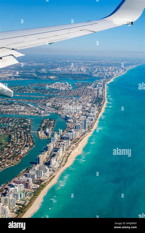 Aerial View Of A Miami Florida Stock Photo Alamy