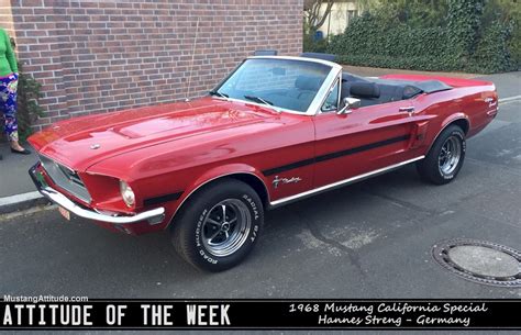 Candyapple Red 1968 Ford Mustang Gt California Special Convertible