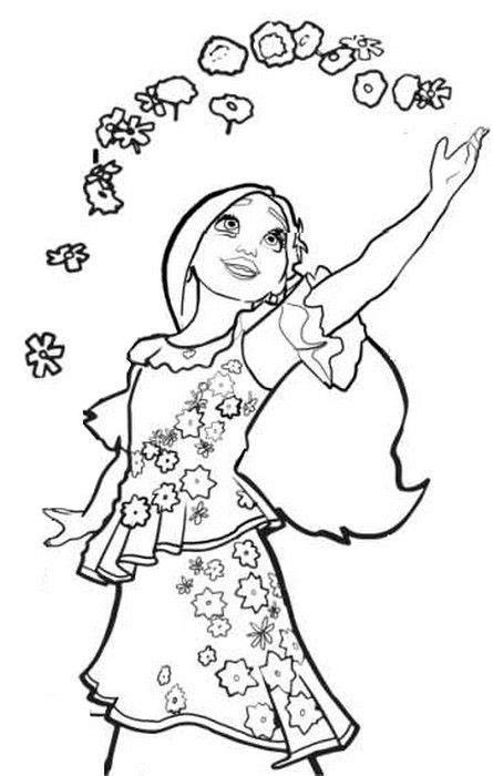 Coloring Page Encanto Isabela Madrigal Coloring Home Pages