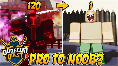 Pro To Noob Part 1 Funny Moments Dungeon Quest Roblox Youtube