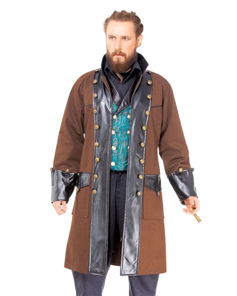 Mens Steampunk Coat Costume Chrononaut Coat