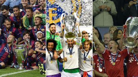La champions league es la competición de clubes más importante de europa y uno de los torneos con más prestigio del mundo del fútbol. Fotos | Repasa los últimos diez campeones de la Champions ...