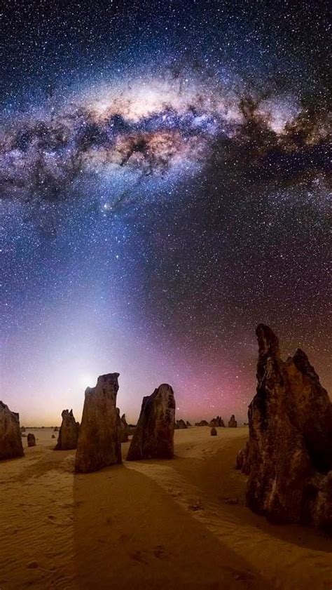 Milky Way Over The Pinnacles Desert Nambung National Park