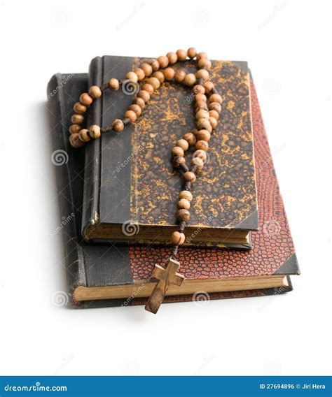 Holy Bible And Rosary Beads Stock Photo Image Of Book Object 27694896