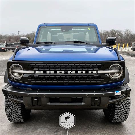 First Pre Production Lightning Blue Ford Bronco Rolls Off Production Line