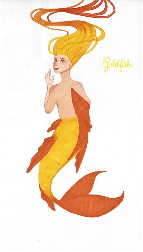 Goldfish Mermaid By Chaelne On Deviantart