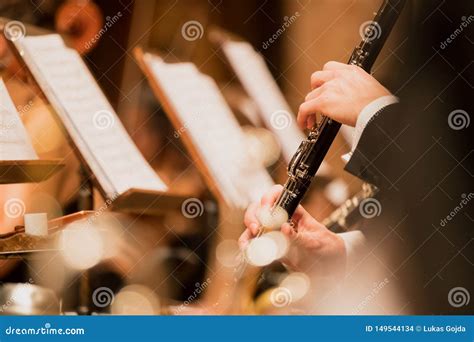 Clarinet During A Classical Concert Music Stock Photo Image Of