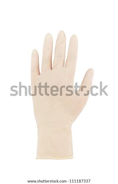 White Latex Glove On Female Hand Stock Photo 111187337 Shutterstock