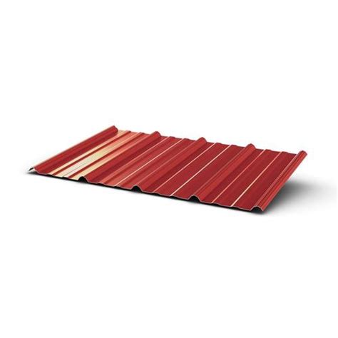 Union Corrugating 317 Ft X 12 Ft Ribbed Red Steel Roof Panel In The