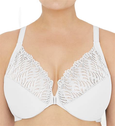 glamorise white elegance front close wonderwire bra us 40f uk 40e nwot bras and bra sets