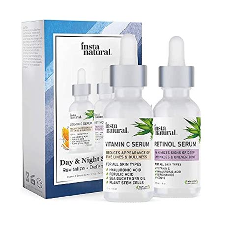 Day And Night Duo Facial Serum Bundle Vitamin C Serum And Retinol Serum