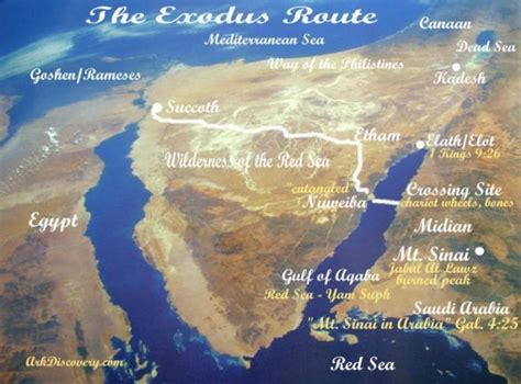 The Exodus Discovered Egypt To Arabia Red Sea Crossing The Red Sea