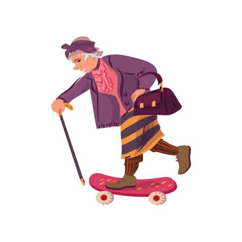 Grandma Skateboard Illustrations Royalty Free Vector Graphics And Clip