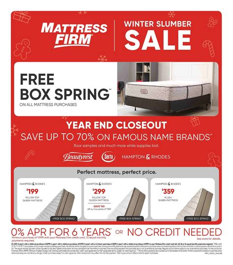 Currently 61 mattress firm coupons and promo codes are available and active at catchpromos.com as of monday, january 11. Mattress Firm Weekly Ad December 13 - 19, 2017 ...