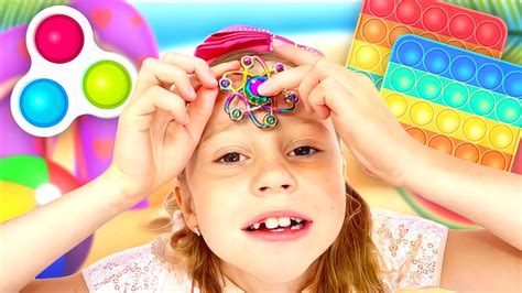 Nastya And Her Friends Play With Pop It Toys Youtube