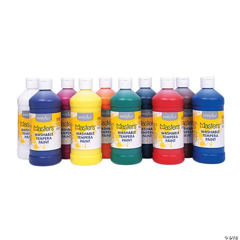 Bulk Washable Classic Colors Tempera Paint 16 Oz Oriental Trading