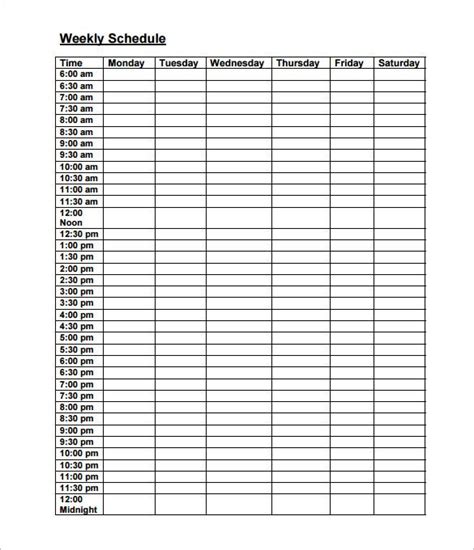 Employee Work Schedule Template 17 Free Word Excel Pdf Format