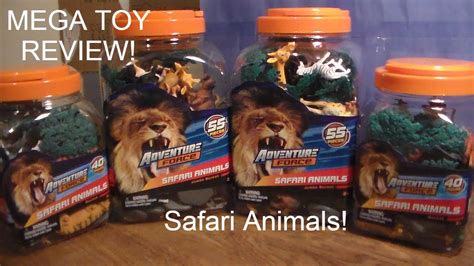 Huge Adventure Force Safari Animal Toy Buckets Review Youtube