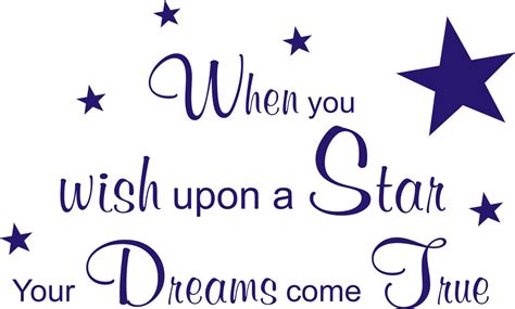 When You Wish Upon A Star Quote Scandinavian Nursery Poster When