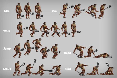 2d Game Orc Character Sprites