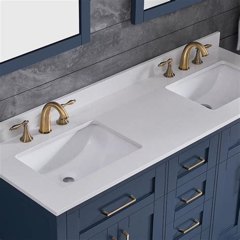 Pin by kathy cook pilkenton on bathrooms blue bathroom vanity round mirror bathroom painting bathroom. OVE Decors Tahoe 60 in. W Bath Vanity in Midnight Blue ...