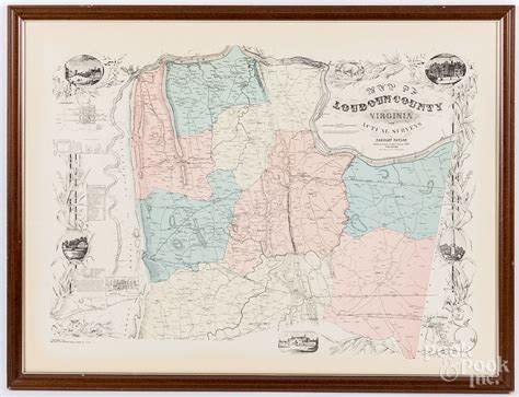 Map Of Loudoun County Virginia Pub 1976 Sold At Auction On 28th July