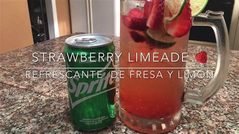 Strawberry Limeade Sonicrefrescante De Fresa 🍓 Y Limon Youtube