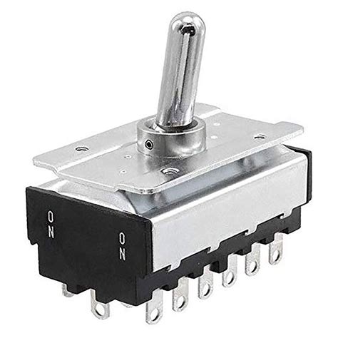 Cci 6 Pole Panel Mounted Toggle Switch On On 125v 20a
