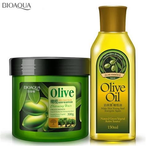 Rinse the oil out of the hair with warm water. 2Pcs/lot Herbal Hair Care Products Set Olive Oil Hair Mask ...