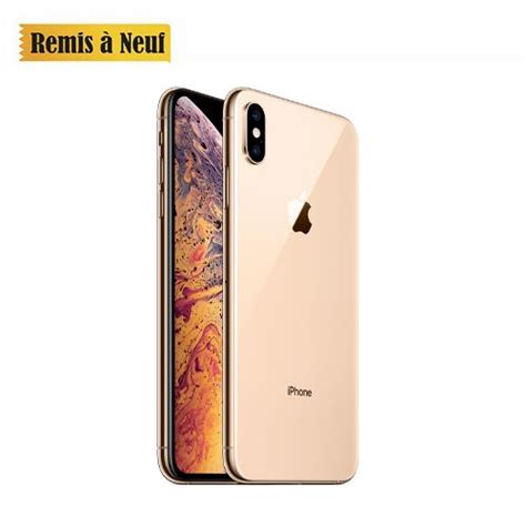Apple Iphone Xs Max Ios 65 64go Gold Remis à Neuf Fiche