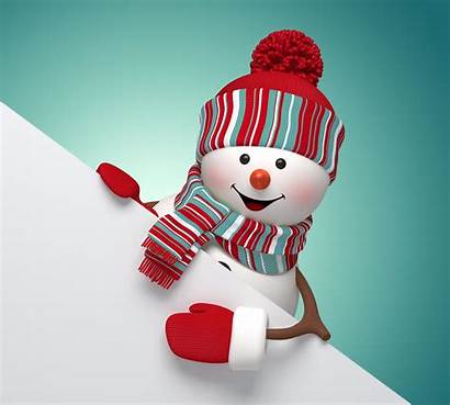 Snowman Christmas 3d Wallpapers Merry Iphone Zedge