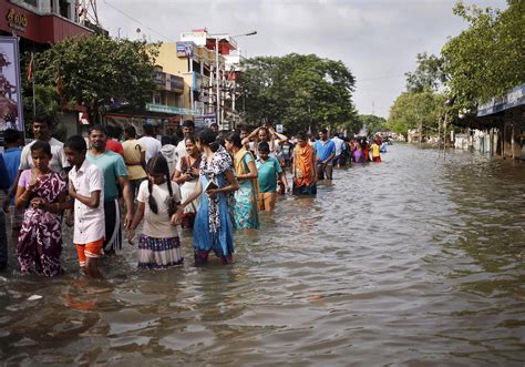 Coastal City Of Chennai Indias Fourth Largest Experiences Flooding