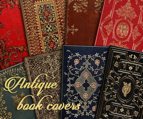 Antique Book Covers Gold Embossed Instant Download Vintage Etsy