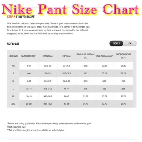 Scroll horizontally to see more sizes. Nike Other | Size Chart | Poshmark