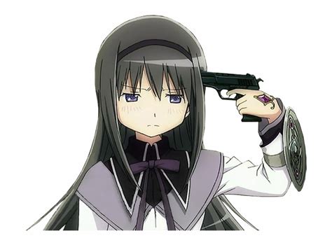Anime Character Pointing Gun Meme