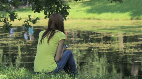 Free photo: Lonely Girl - Alone, Girl, Green - Free Download - Jooinn
