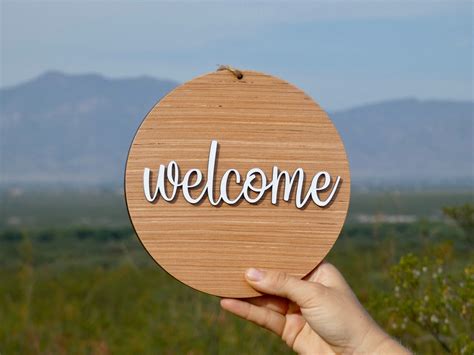 Unique Welcome Sign Come Back Soon Etsy