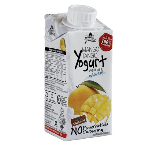 Uht Yogurt Drink Mango Farm Fresh Malaysia