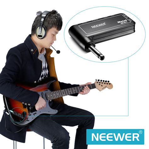 Neewer Portable Electric Guitar Plug Mini Headphone Amp Amplifiermetal