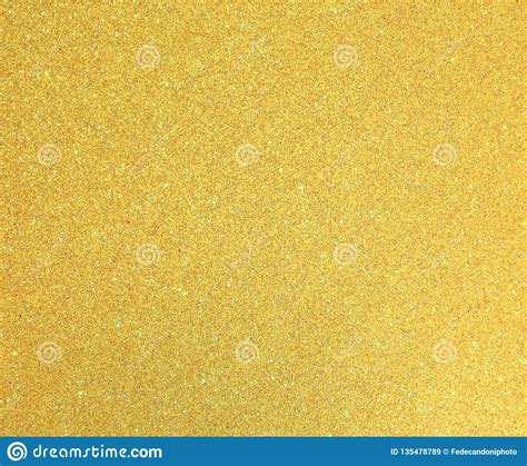 Golden Background With Lots Of Bright Shiny Glittery Glitter Ide Stock